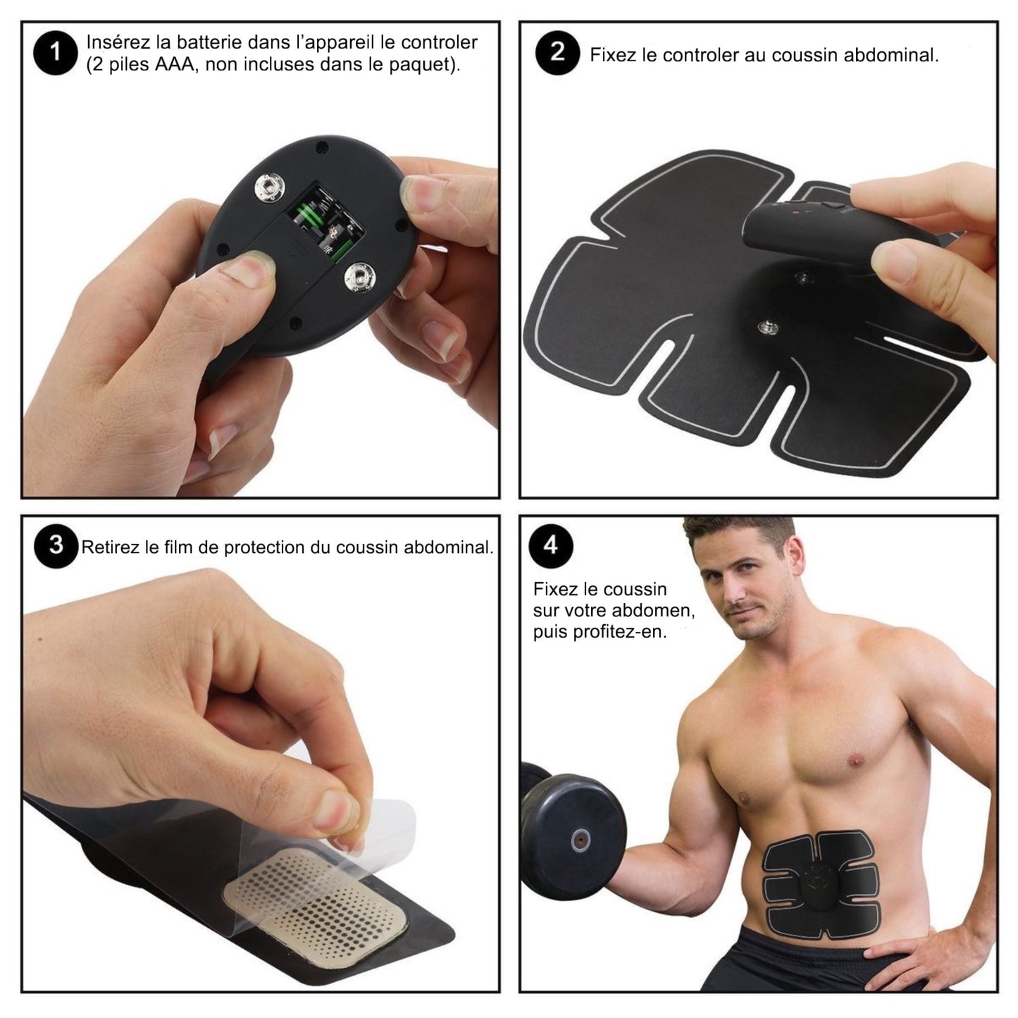 Paire De Stimulateur Musculaire Electronique Pour Bras